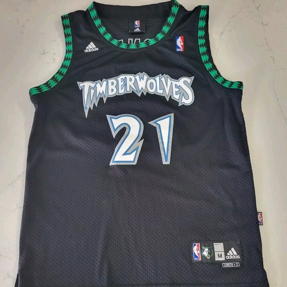 Vintage Kevin Garnett Jersey Minnesota Timberwolves Adidas Mens Medium Stitched